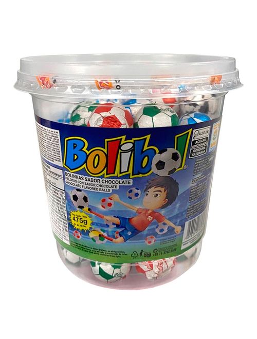 Bolinhas de Futebol Sabor Chocolate Bolibol 475g - Ki Kakau