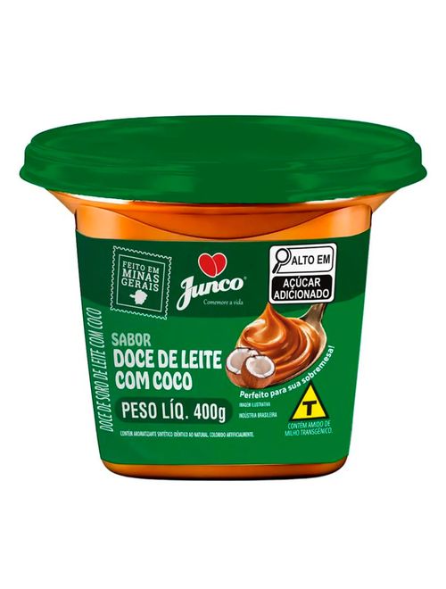Doce sabor Doce de Leite com Coco 400g - Junco