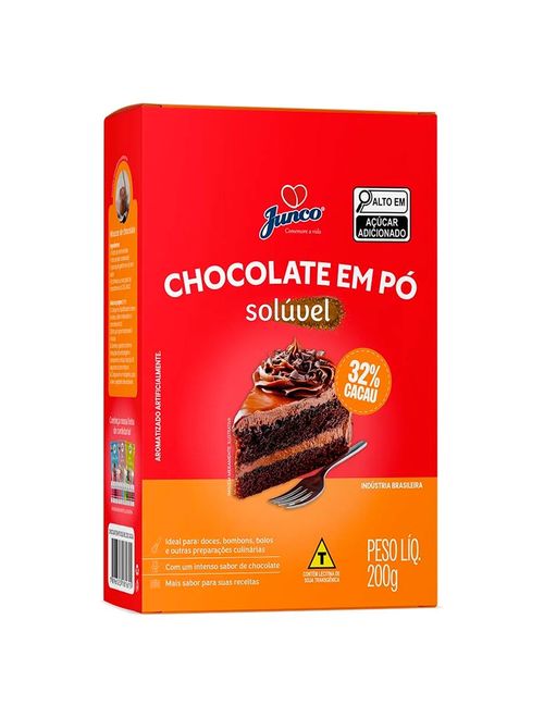 Chocolate em Pó Solúvel 32% Cacau 200g - Junco