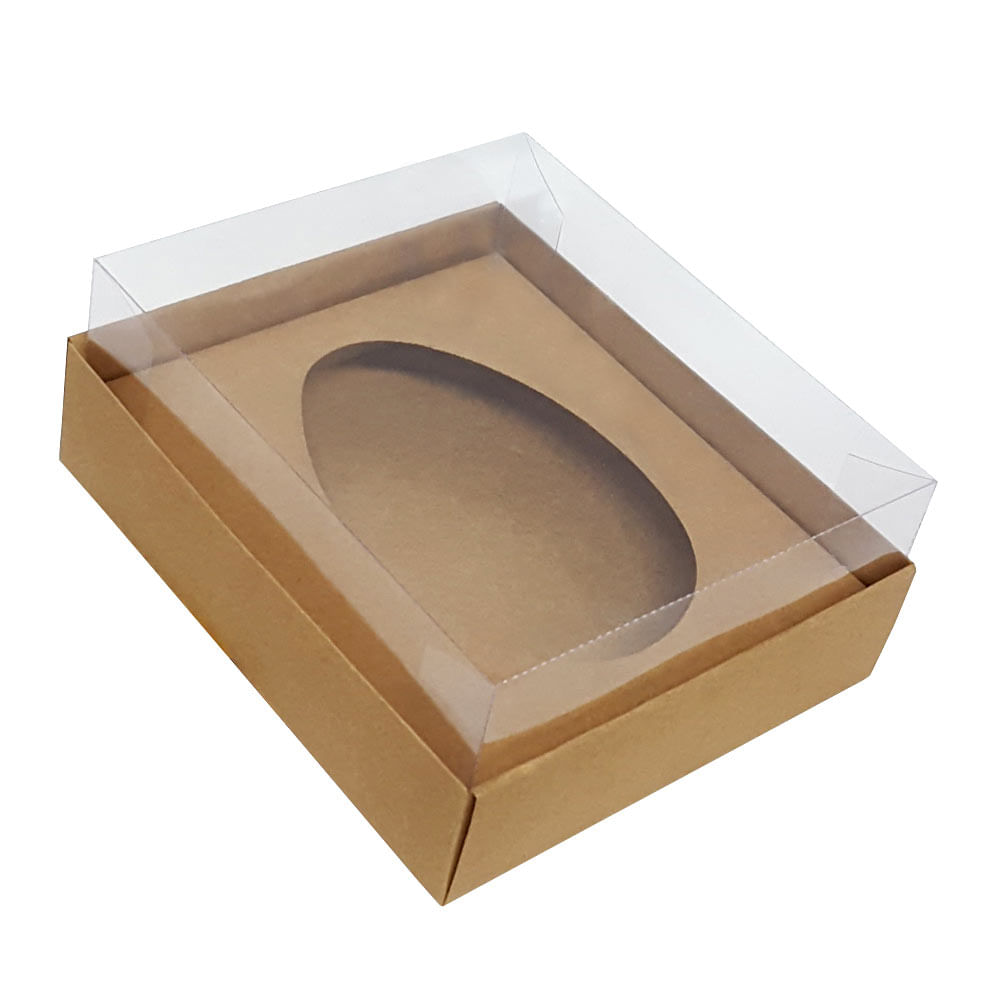 Caixa para Ovo de Colher Kraft 500g c/5 - Yinpack