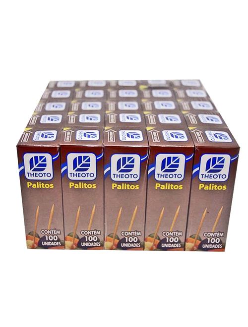 Palito Roliço c/25 x 100 - Theoto