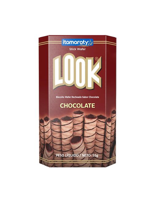 Tubinho de Wafer Look Chocolate 55g - Itamaraty
