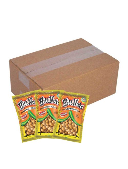 Amendoim Crocante Natural 90g c/24 - HittNuts