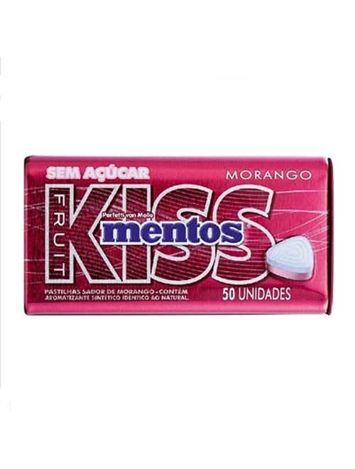 Pastilha Mentos Kiss Fruit Morango 35g - Perfetti