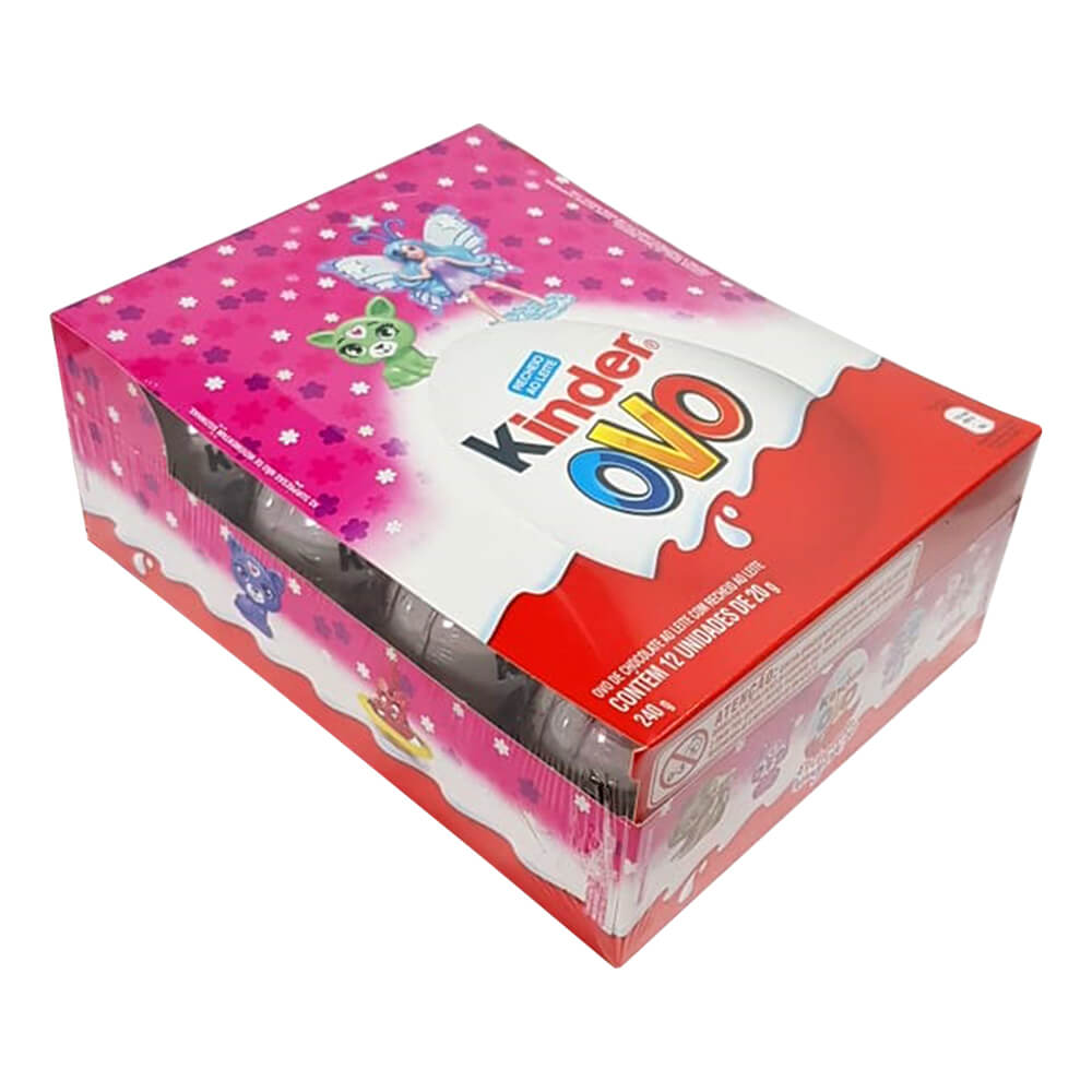 Encontraproduto.com.br - Kinder Ovo Menina c/12 - Ferrero