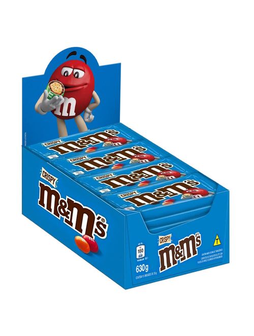Confeito Chocolate M&Ms Crispy 35g c/18 - Mars