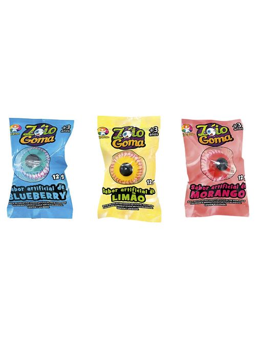 Bala de Gelatina Zoio de Goma c/24 Ref.1031 - Kids Zone