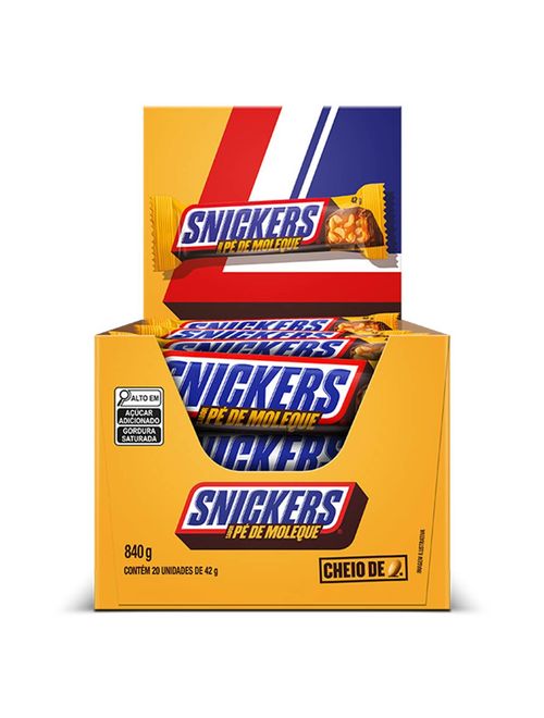 Chocolate Snickers Pé de Moleque c/20 - Mars