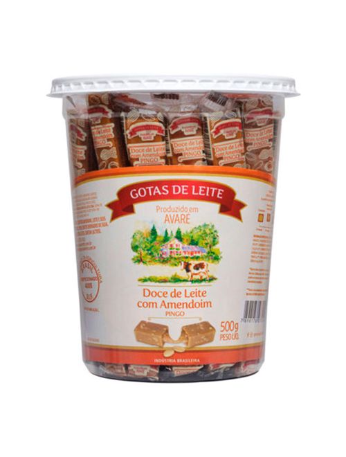 Pingo de Leite com Amendoim Avaré c/50 - Gotas de Leite