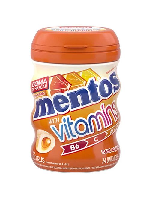 Goma de Mascar Mentos Vitamins Unidade - Perfetti