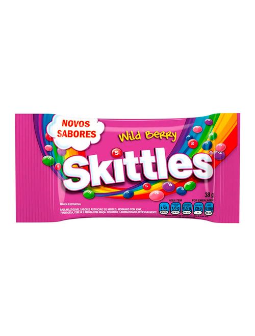 Bala Skittles Roxo Frutas Silvestres 38g