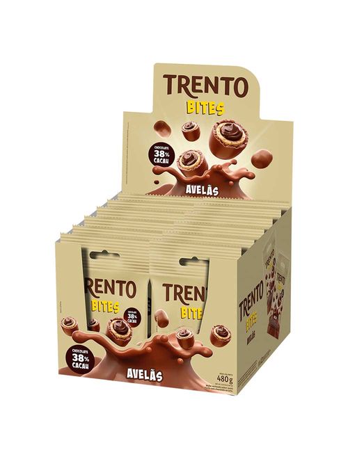 Chocolate Trento Bites Avelã c/12 - Peccin