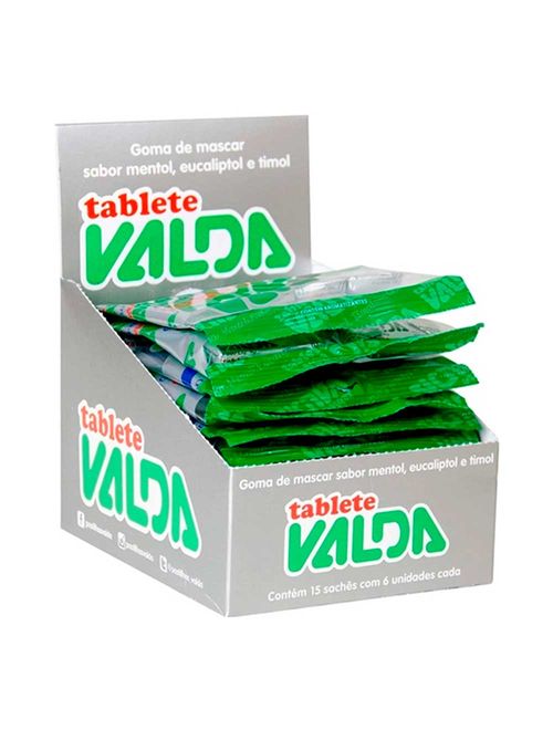 Goma de Mascar Tablete Mentol c/15 - Valda