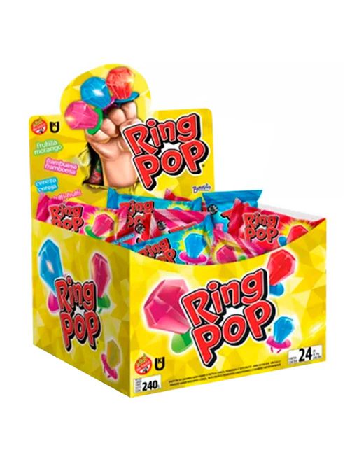 Pirulito Ring Pop Sortido c/24