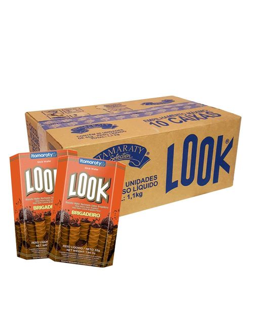 Tubinho de Wafer Look Brigadeiro 55g c/20 - Itamaraty