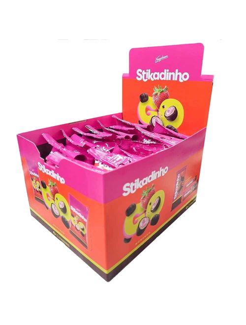 Confeito Wafer Chocolate Stikadinho Go 40g c/18 - Neugebauer