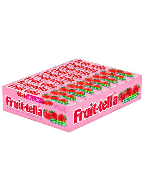 Bala Mastigável Fruit-tella Morango c/16 - Perfetti