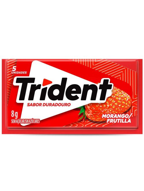 Goma de Mascar Trident Morango - Adams