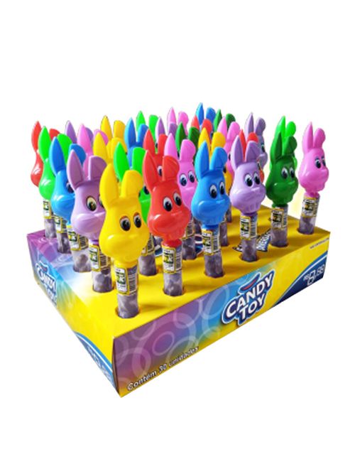 Confeitos Sabor Chocolate Mini Coelho Jr. 5g c/30 - Candy Toy