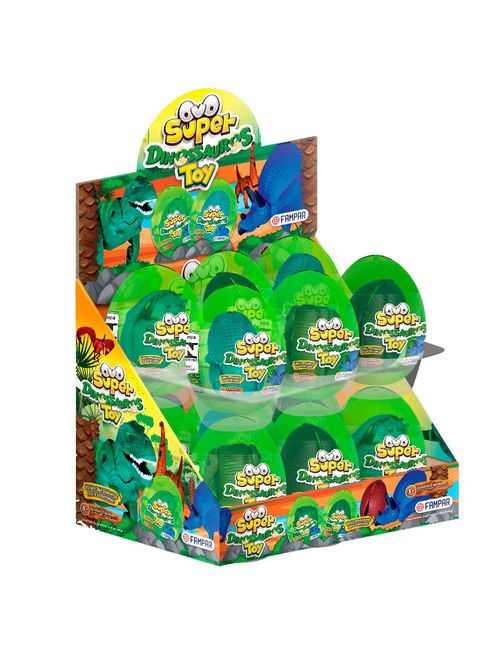 Caixa Ovo Super Dinossauros Toy Sortido c/12 - Fampar