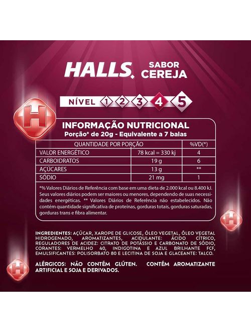 Drops Halls Cereja Novo Formato - Adams