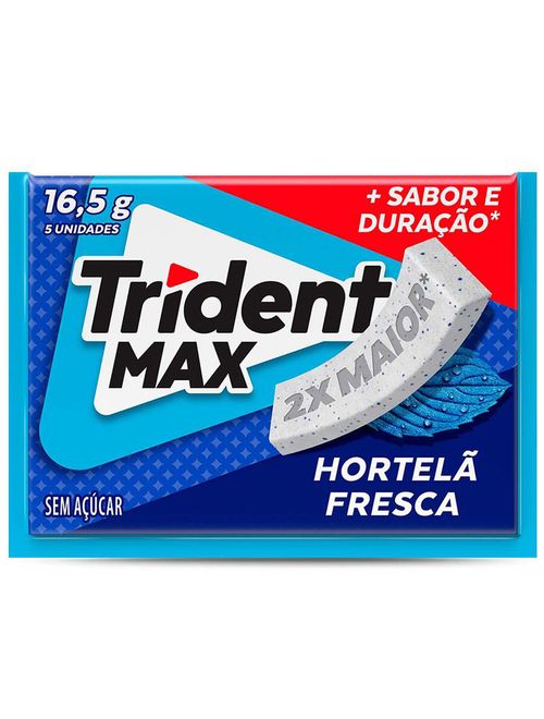 Goma de Mascar Trident Max Hortelã - Adams