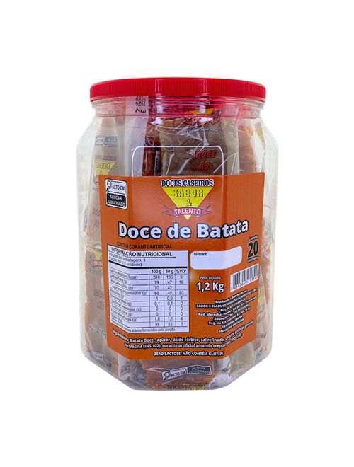Doce de Batata em Massa c/20 - Sabor&Talento