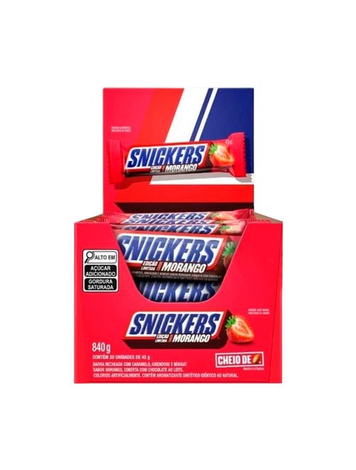 Chocolate Snickers Morango 42g c/20 - Mars