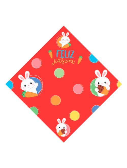 Embalagem Para Ovo de Páscoa Floquinhos Vermelho 32x32cm c/25 - Carber