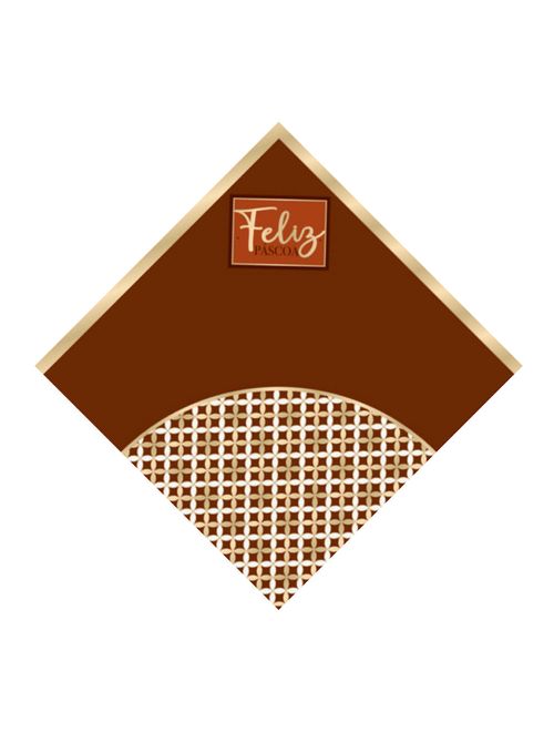 Embalagem Para Ovo de Páscoa Brown Chocolate 44x44cm c/25 - Carber