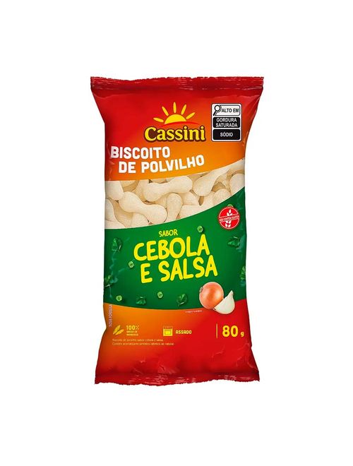 Biscoito de Polvilho Cebola e Salsa 80g - Cassini