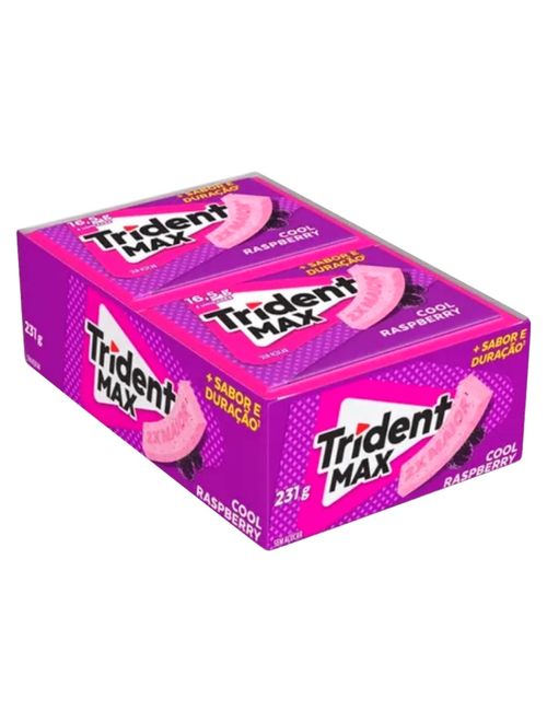 Goma de Mascar Trident Max Cool Raspberry c/14 - Adams