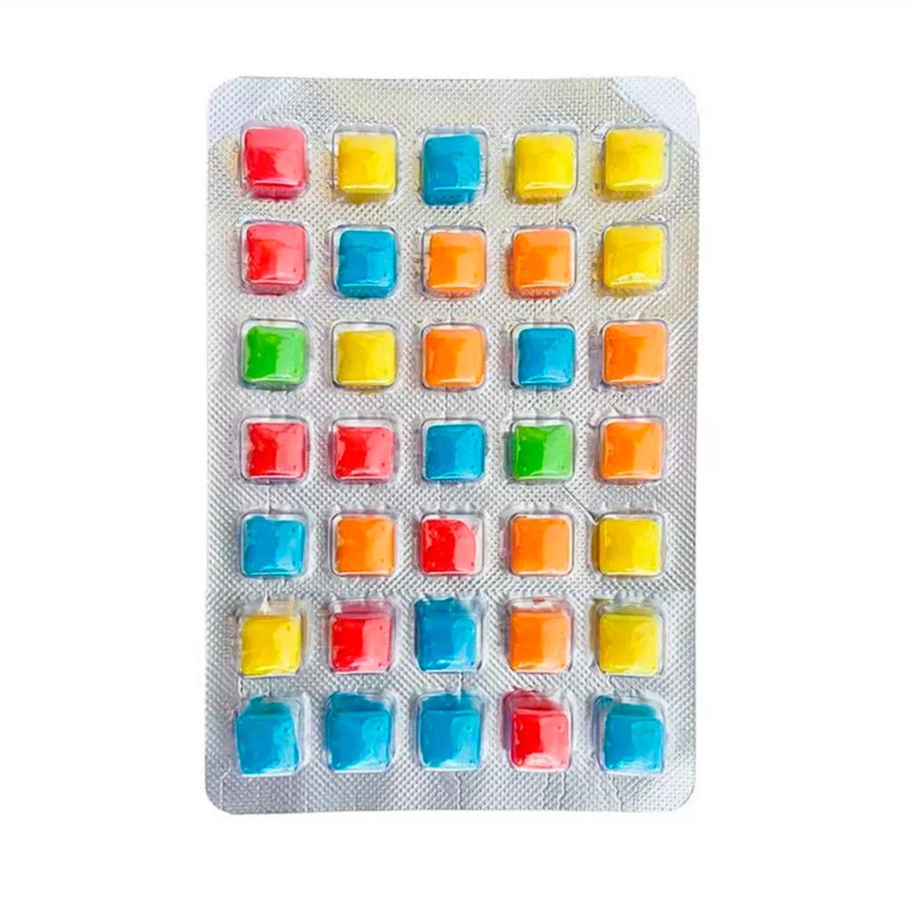 Mini Goma de Mascar Danclets Tutti Frutti c/15 - Danilla - Doce Malu