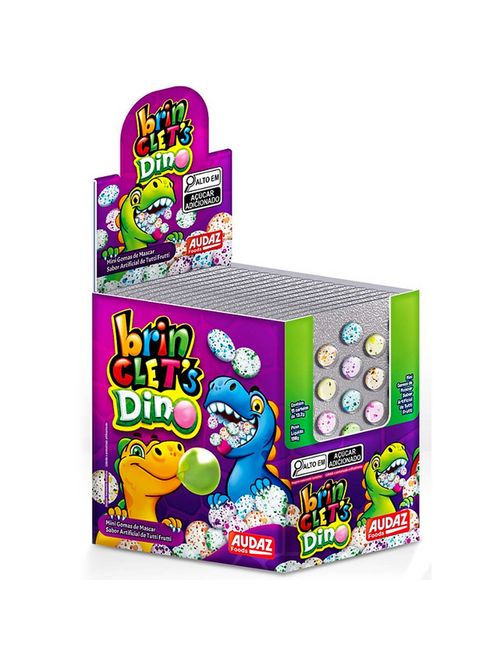 Mini Chicletes Brinclets Dino c/15 - Audaz Foods