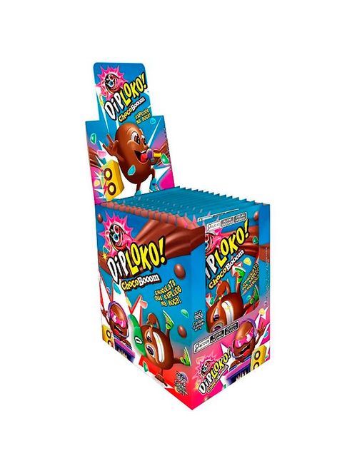 Pirulito Explosivo Dip Loko ChocoBoom 11g c/15 - Danilla