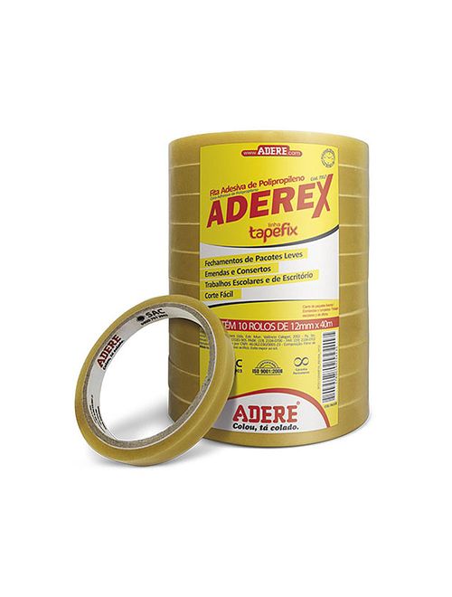 Fita Adesiva 12mm ref.731,40m c/10 - Adere