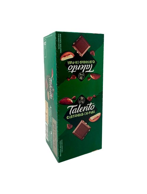 Mini Tablete de Chocolate Talento Verde Castanha Pará 25g c/15 - Garoto