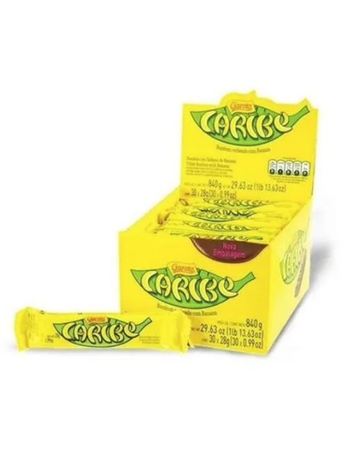 Chocolate Caribe Banana 28g c/30 - Garoto