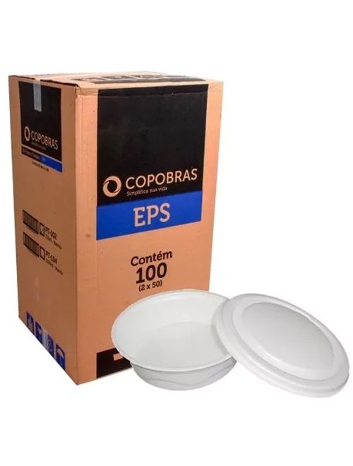 Marmitex Isopor Nº8 ref.102Q c/100 - Copobrás