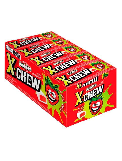 Drops Recheado X-Chew Morango Ice Kiss c/20 - Cory