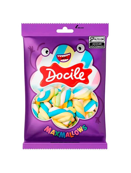 Marshmallow Twist Color 3 Azul, Amarelo, Verde e Branco 220g - Docile