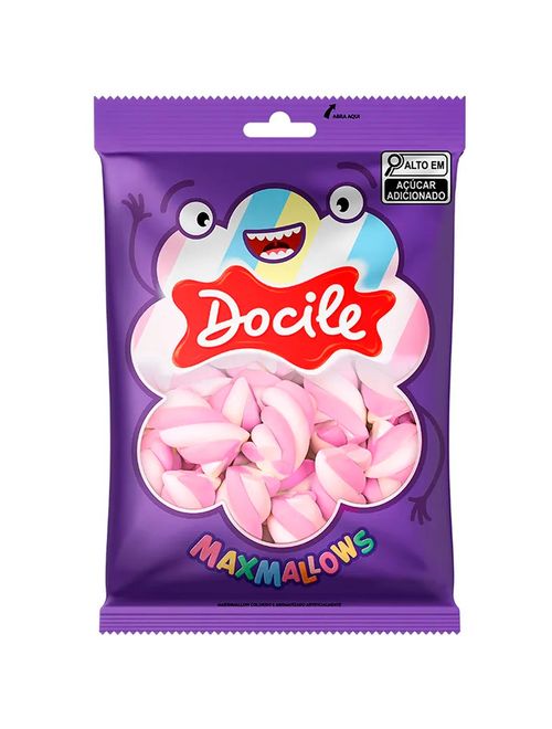 Marshmallow Twist Rosa e Branco 220g - Docile