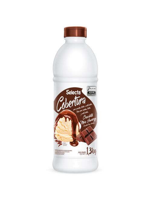 Cobertura Chocolate Meio Amargo 1,3kg - Selecta