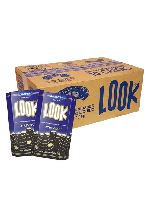 Tubinho de Wafer Look Atrevidos 55g c/20 - Itamaraty