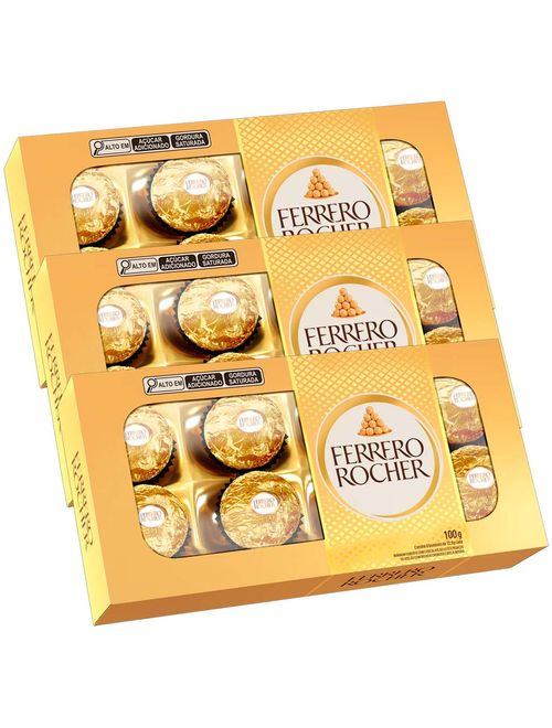 Kit com 3 Bombom Ferrero Rocher c/8 - Ferrero