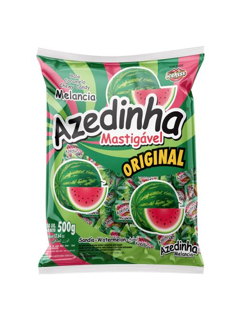 Bala Mastigável Azedinha Melancia Ice Kiss 500g - Cory