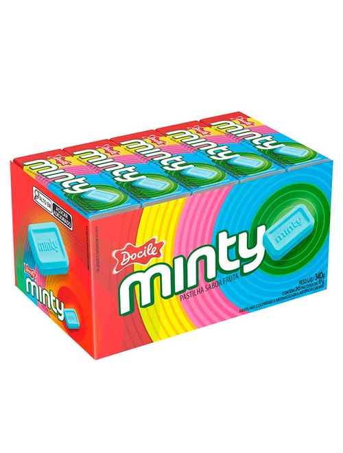 Pastilha Mentolada Minty Fruit c/20 - Docile