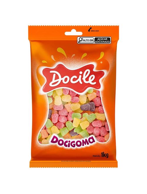 Bala de Goma Docigoma Sortida 1kg - Docile