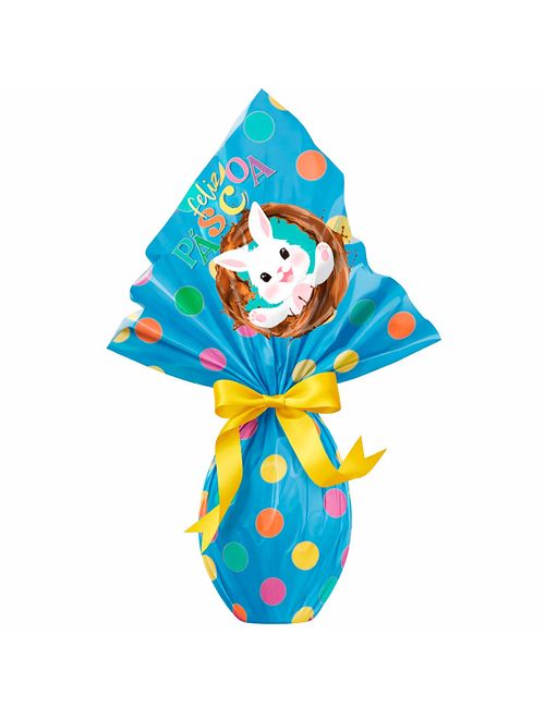 Saco Express Páscoa Felicitá Azul 50g a 100g 18x18cm c/25 - Cromus