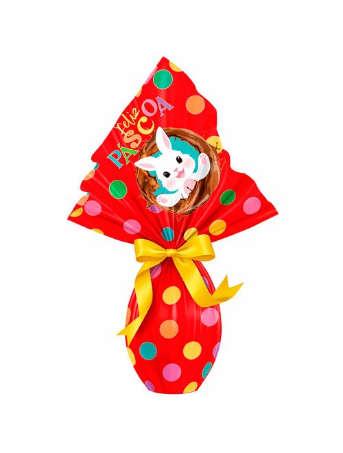 Saco Express Páscoa Felicitá Vermelho 50g a 100g 18x18cm c/25 - Cromus